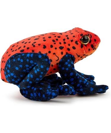 Zappi Co Plush Children's Stuffed Dart Frog (Red/Black) Toy - Safari Animals Collection - 21cm - Perfect for Kids - Buy Online on SooperMarket.com