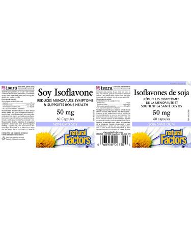 Natural Factors Soy Isoflavone Complex 50 mg 60 Capsules - Buy Online on SooperMarket.com