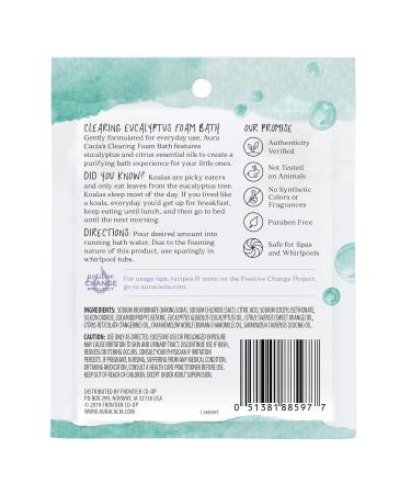 Buy Aura Cacia Aromatherapy Foam Bath - Clearing Eucalyptus 2.5 oz (Pack of 6) | International Shipping Available - Buy Online on SooperMarket.com