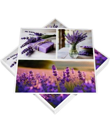 HEKU 100 napkins 3-layer 33x33cm lavender I absorbic and practically packaged i Width selection i ideal for special occasions 33x33cm lavender