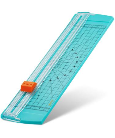 Glone 12 inch Paper Trimmer  A4 Size Paper Cutter with Automatic Security Safeguard for Coupon  Craft Paper and Photos (Green)