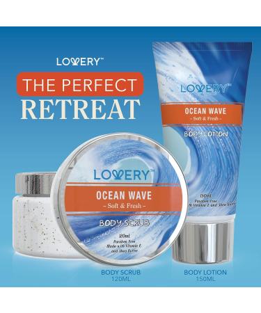 Buy Birthday Gifts for Her | Home Spa Gift Baskets | Ocean Wave Spa Set - 11pc Bath and Body Gift Basket for Women & Men - Buy Online on SooperMarket.com