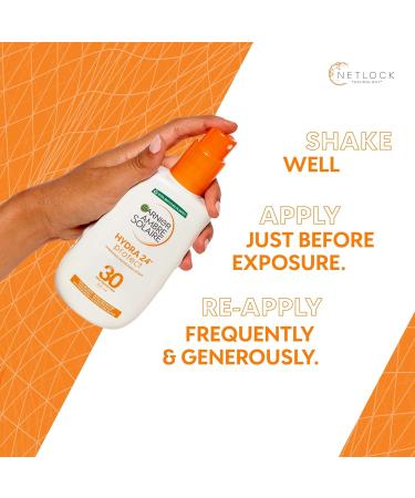 Garnier Ambre Solaire Ultra-Hydrating Sun Cream Spray SPF30 200ml - Buy Online on SooperMarket.com