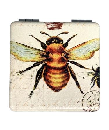 Value Arts Imperial French Honey Bee Purse Compact Travel Makeup Mirror and Magn
