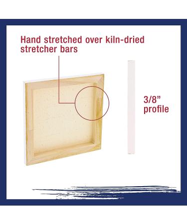 U.S. Art Supply Mini Stretched Canvas Set - Square Assortment (8 Canvases in Various Sizes) 10-Ounce Primed for Painting - Buy Online on SooperMarket.com