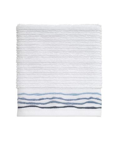 Avanti Linens Ripple Collection  Washcloth  Blue Blue Washcloth