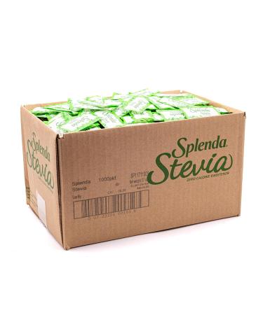 SPLENDA Naturals Stevia Zero Calorie Sweetener: No Calories, All Natural Sugar Substitute With No Bitter Aftertaste - Single Serve Granulated Packets (1000 Count)