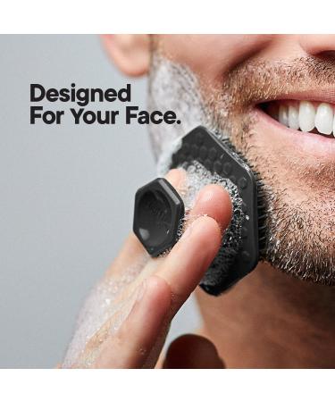 Tooletries Men's Face Scrubber - Silicone Facial Cleansing Brush & Exfoliator Pad 3 Pack | Gentle Skin Care & Massager for Men - International Shipping Available - Buy Online on SooperMarket.com