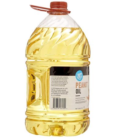 Happy Belly Peanut Oil - 1 Gallon (128 Fl Oz) | Premium Quality, Ideal for Cooking and Frying - Amazon Brand - Buy Online on SooperMarket.com