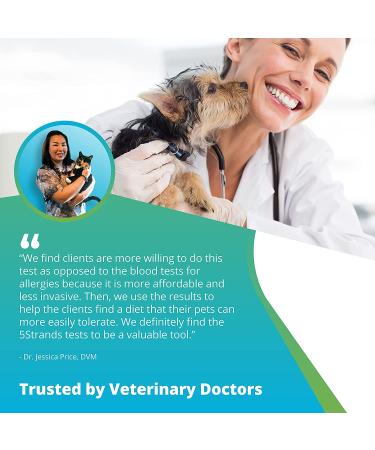 5Strands Pet Food and Environmental Intolerance Test | Home Sensitivity Kit for Dogs & Cats | Hair Sample Collection | 380 Items Tested | Results in 7 Days - Buy Online on SooperMarket.com