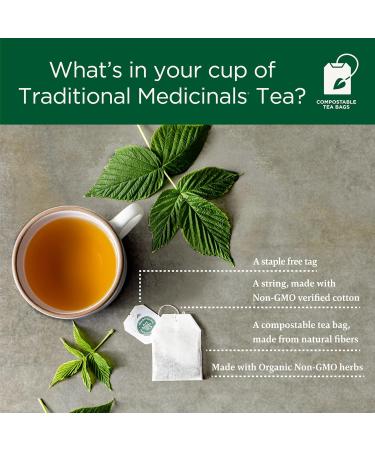 Traditional Medicinals - Organic Tulsi with Ginger Herbal Tea (Pack of 6) - Adaptogen That Helps Increase Energy and Stress Response - 96 Tea Bags Total Tea Tulsi with Ginger 16 Count (Pack of 6) - Buy Online on SooperMarket.com