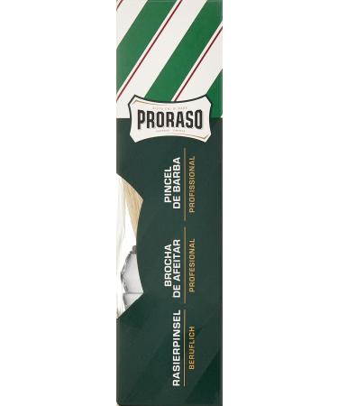 Proraso Green Line Shaving Brush - Natural Bristle Chrome-Plated Handle Pack of 4 | International Shipping Available - Buy Online on SooperMarket.com