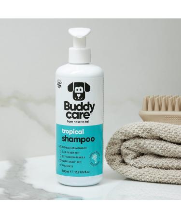 Tropical Dog Shampoo by BuddyCare - Deep Cleaning Aloe Vera & Pro-Vitamin B5 Refreshing Fragrance (500ml X3) - International Shipping - Buy Online on SooperMarket.com