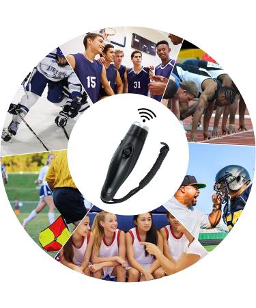 Yukee Electronic Whistle - 3 Tone Handheld Electric Referee Whistle for Coach/Teacher - High Volume Emergency Sports Whistle with Lanyard - Ideal for Volleyball & Soccer - Black - Buy Online on SooperMarket.com
