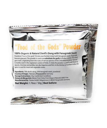 Asafetida Powder (Asafoetida/Hing) with Fenugreek Seeds - 100% Natural Devil's Dung - 1.76oz / 50g - Buy Online on SooperMarket.com