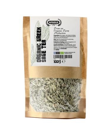 APSOGO Organic Greek Sage Tea - Exquisite Taste & Premium Quality - 100g Loose Leaf