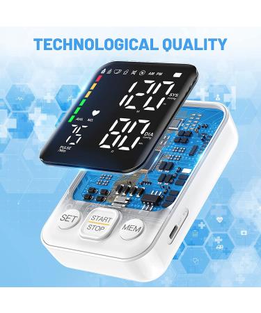 Automatic Digital Blood Pressure Monitor with Large Cuff, Led Display - 240 Memory, 2 Users - White - Buy Online on SooperMarket.com