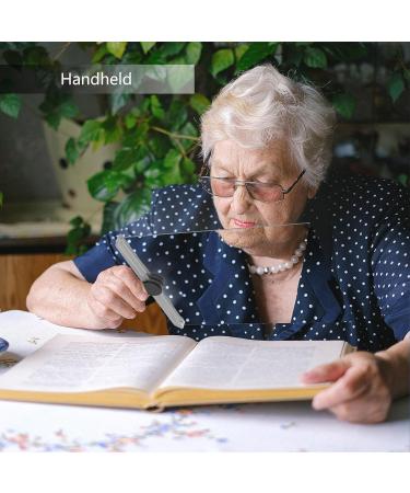 1.8X Glass Full Page Magnifiers for Senior Reading 9.5x6.7'' Lens for Inspection Clear Field of View - Buy Online on SooperMarket.com