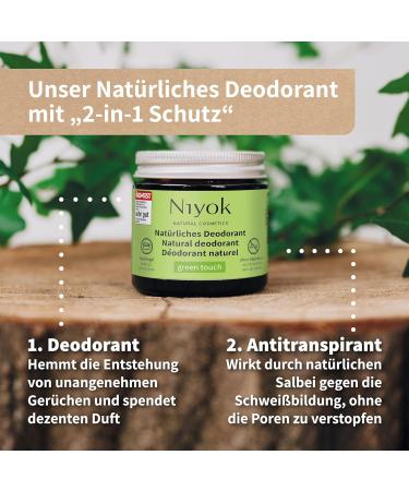 Natural Aluminum Free Deodorant & Antiperspirant - 2-in-1 Light Ocean Scent 40ml | Eco-Friendly Natural Cosmetics - Buy Online on SooperMarket.com