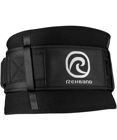 Rehband X-RX Back Bandage & Weight Lifting Belt - 7mm Neoprene Support for Heavy Strength Training - Stabilizes Lumbar Spine - Black - Buy Online on SooperMarket.com