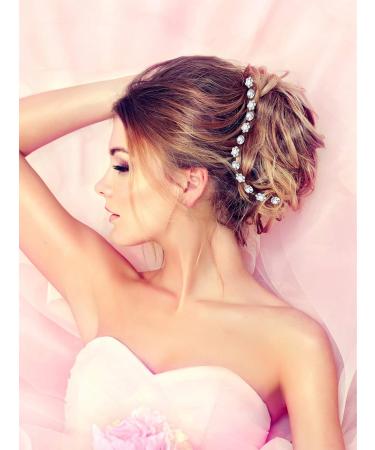 40 Pack Rhinestone Bridal Wedding Hair Pins - Stylish Hair Clips for Women and Girls (Style D) - Buy Online on SooperMarket.com