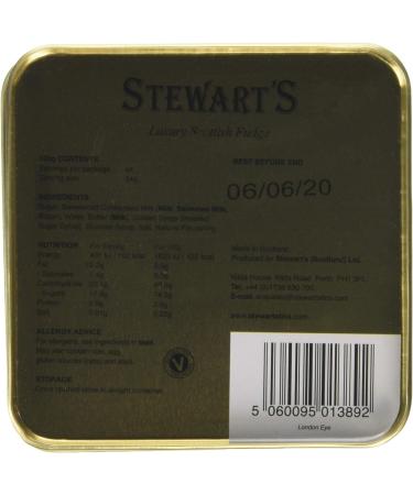 Stewart's - London Eye Tin Filled with Luxury Fudge (100g) - Rich Creamy Decadent Velvety Indulgent Melt-in-your-mouth Buttery Smooth Luxurious Delectable Fudge 1 x 100g London Eye Tin - Fudge - Buy Online on SooperMarket.com