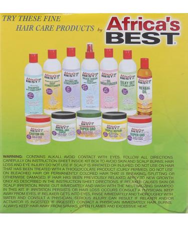Africa's Best No-Lye Relaxer Kit - Dual Conditioning | Herbal Intensive | Superior Straightening & Nourishment - Buy Online on SooperMarket.com
