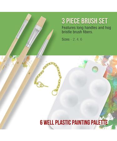 U.S. Art Supply 13-Piece Artist Painting Set: 6 Vivid Acrylic Paint Colors, Easel, Canvas Panels, Brushes & Palette - Ideal for Children, Kids, Students, Beginners - Buy Online on SooperMarket.com