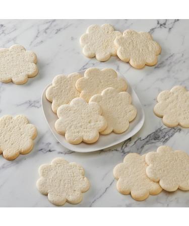 50-Pack Nut-Free Flower Shaped Smiley Sugar Cookies - Uniced | Perfect for All Occasions - Buy Online on SooperMarket.com