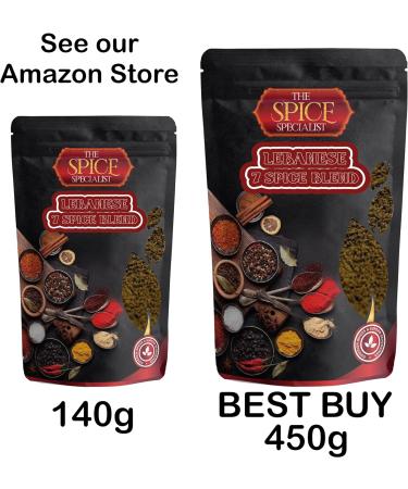 Lebanese 7 Spice Seasoning (450g Resealable Pouch) Salt-Free Lebanese Seven Spices Blend 450.00 g (Pack of 1) - Buy Online on SooperMarket.com