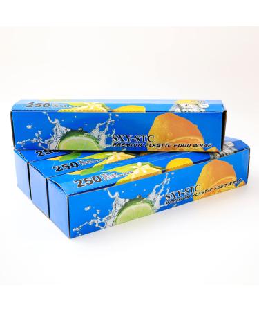 Plastic Food Wrap With Slide Cutter 12Inch X 250 Foot Pack Of 4 ($3.2/count) 12 Inchx250 foot pack of 4