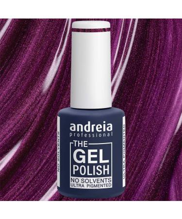 Andreia Professional - The Gel Polish - Solvent and Odor Free Gel - Colour G25 Metallic Purple 10.5 ml - Buy Online on SooperMarket.com