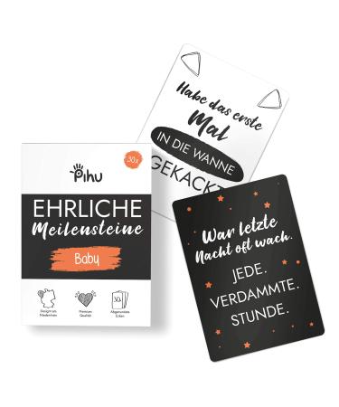 Pihu honest milestone cards (premium quality) 30 true Milestones for pregnancy and after birth - great gift idea (baby) newborn