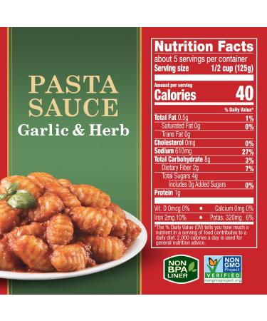 Hunt's Garlic & Herb Pasta Sauce 24 oz. - Delicious Italian Flavors for Your Favorite Pasta Dishes - Buy Online on SooperMarket.com