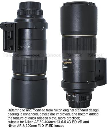 iShoot Lens Support Collar for Nikon AF 80-400mm & 300mm - Quick Release Plate Included - Buy Online on SooperMarket.com