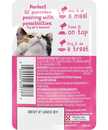 Friskies Cat Treats 1.55 oz Pouches Salmon (16 Pack) - Tasty Treats for Your Feline Friend - Buy Online on SooperMarket.com