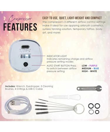 Buy Belloccio Cordless Handheld Airbrushing Makeup System - Rechargeable 15-30 PSI for Makeup Art & Crafts - Global Shipping Available - Buy Online on SooperMarket.com