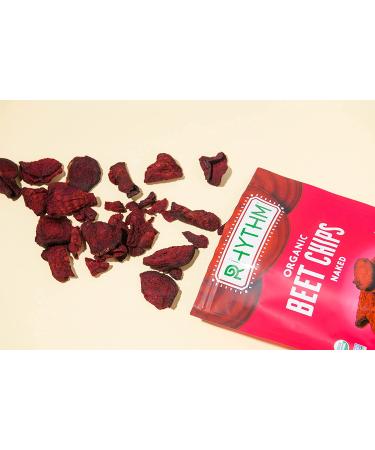 Rhythm Superfoods Beet Chips Organic Non GMO Vegan Gluten Free Snacks Naked 1.4oz (Pack of 4) - Buy Online on SooperMarket.com