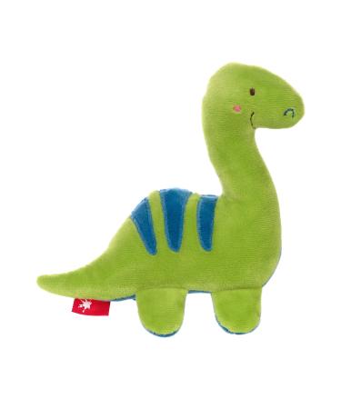 SIGIKID 42300 Squeaky Dino Red Stars Girls and Boys Baby Toy Recommended from Birth Green