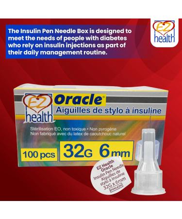 Oracle Insulin Pen Needles 32G 6mm - Buy Online on SooperMarket.com