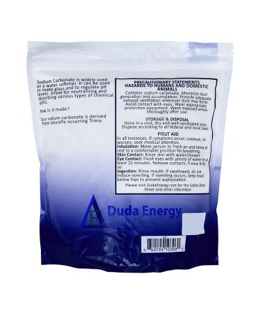 Duda Energy 5 lb Pure Sodium Carbonate Dense Soda Ash Na2CO3 - pH Adjust, Chemical Spa Pool Cleaning, Dishwasher - Buy Online on SooperMarket.com