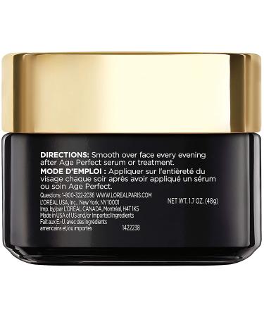 L'Oreal Paris Age Perfect Cell Renewal Night Cream 1.7 oz - Radiant Skin Moisturizer with Salicylic Acid - Buy Online on SooperMarket.com