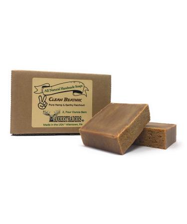 YANKEETRADERS Clean Beatnik Hemp Patchouli Soap Vegan All Natural 2 4 Ounce Bars