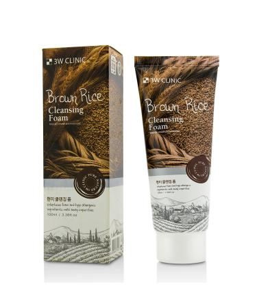 3W Clinic Cleansing Foam Brown Rice 100 ml/3.38 Ounce
