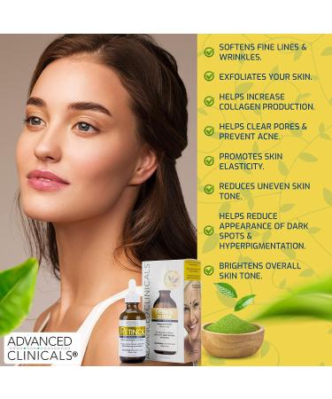 Advanced Clinicals Retinol, Hyaluronic Acid & Vitamin C Serum Set | Anti-Aging Skincare for Women | Brightening, Firming & Hydrating Formula | 1.75 Fl Oz 3pc Set - Buy Online on SooperMarket.com