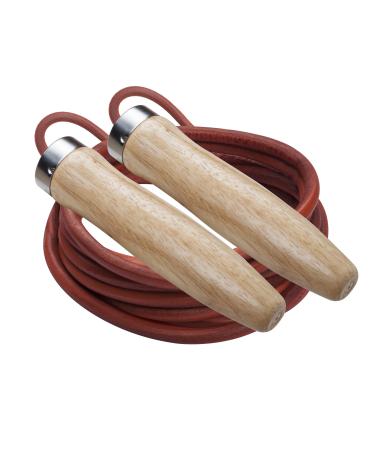 Champion Sports Leather Ball Bearing Jump Rope - Multiple Sizes 9' Rope