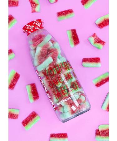 One in a Melon - Gummy Sweets in Reusable Glass Bottle 375g - Buy Online on SooperMarket.com