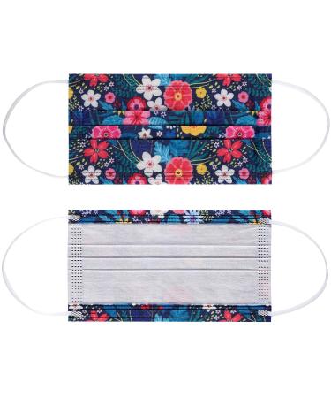 NU R 10pcs Floral Disposable Face Mask with Filter Layer and Elastic Earloop - FLORAL-021 - Buy Online on SooperMarket.com