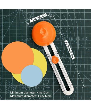 Circle Cutter  Circular Paper Cutter Circle Paper Trimmer Rotary Cutter Craft Supplies  Round Cutting Knife Cards Cutters ( Orange ) - Buy Online on SooperMarket.com