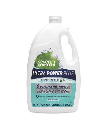 Seventh Generation Ultra Power Plus Auto Dish Gel Fresh Citrus Scent 65 Ounce